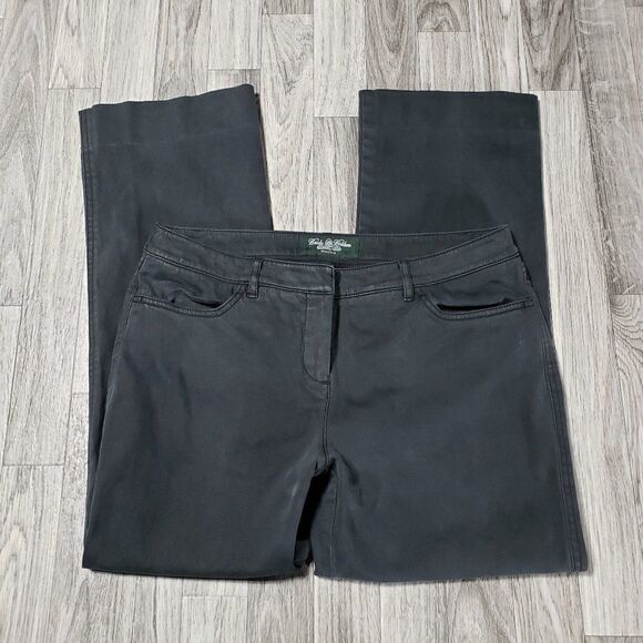 (3/$35) Brooks Brothers Stretch Cropped Grey Pants - Picture 3 of 12